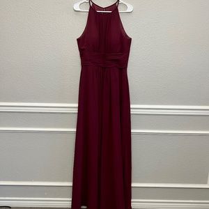 Azazie formal dress Maroon